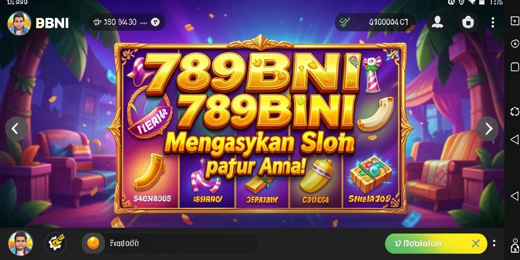 Tampilan menarik dari permainan slot 789BNI yang penuh warna.