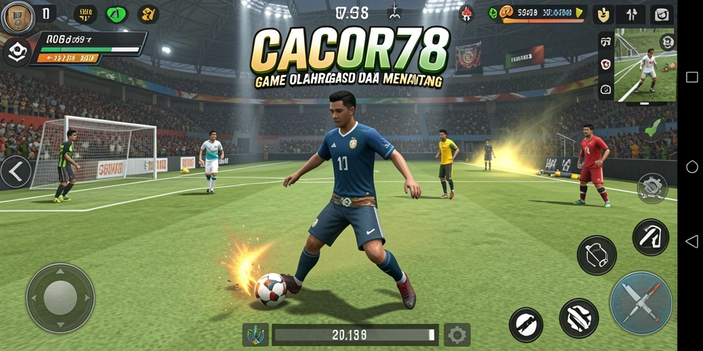 Tampilan gameplay CACOR78 yang menakjubkan dalam aksi olahraga.