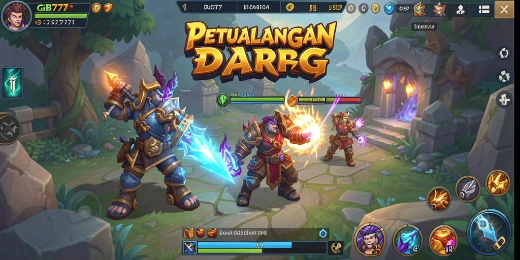 Gameplay ARPG yang mendebarkan dengan pertarungan seru.
