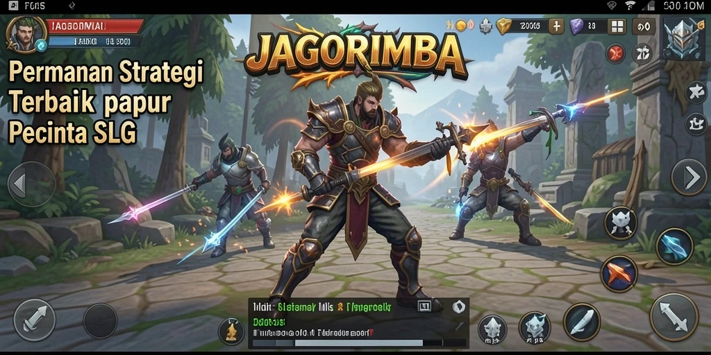 Gameplay menarik di JAGORIMBA dengan strategi pembangunan kerajaan.