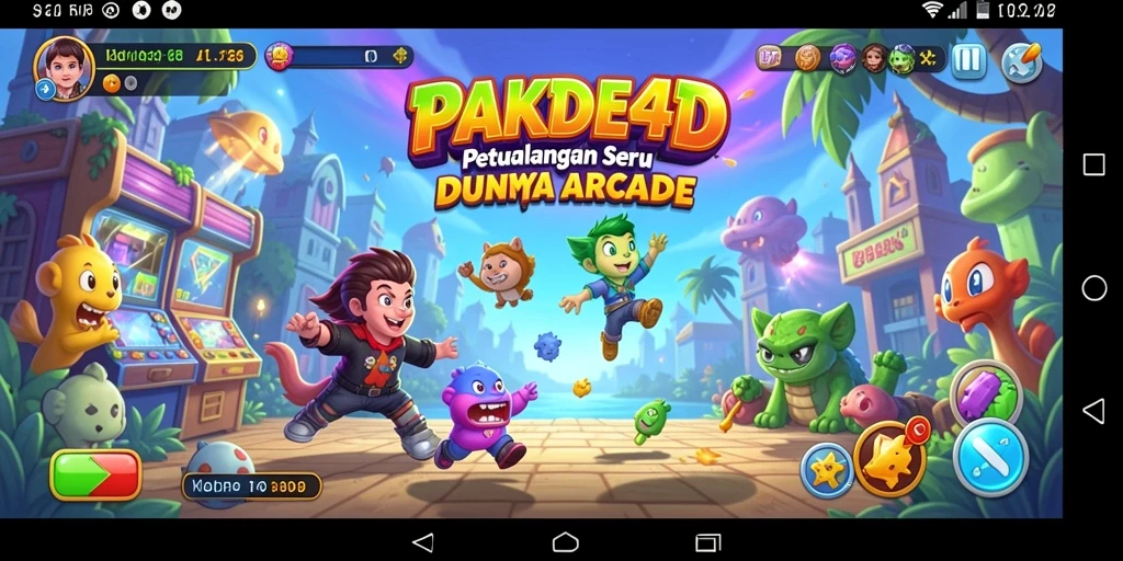 Tampilan gameplay seru dan menantang dari PAKDE4D.