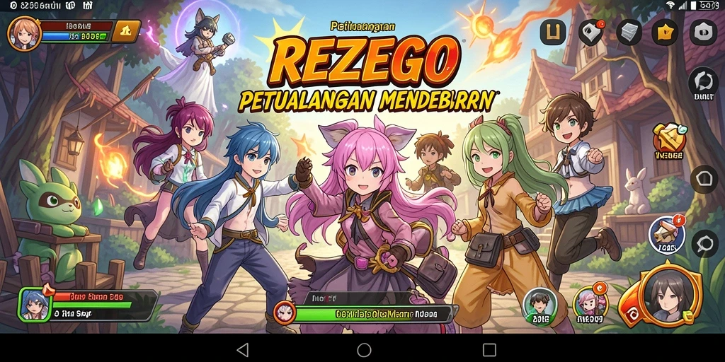 Tangkapan layar gameplay menampilkan aksi seru dari karakter anime.